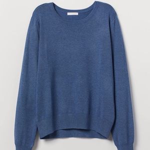 H&M Fine-Knit Sweater Blue NWT